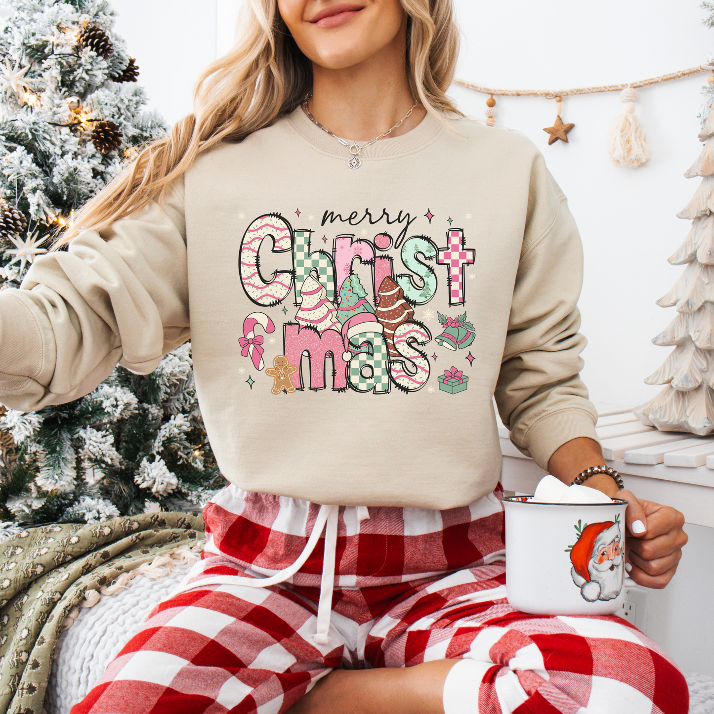 Christmas  Crewneck Sweat shirt(Merry Christmas)