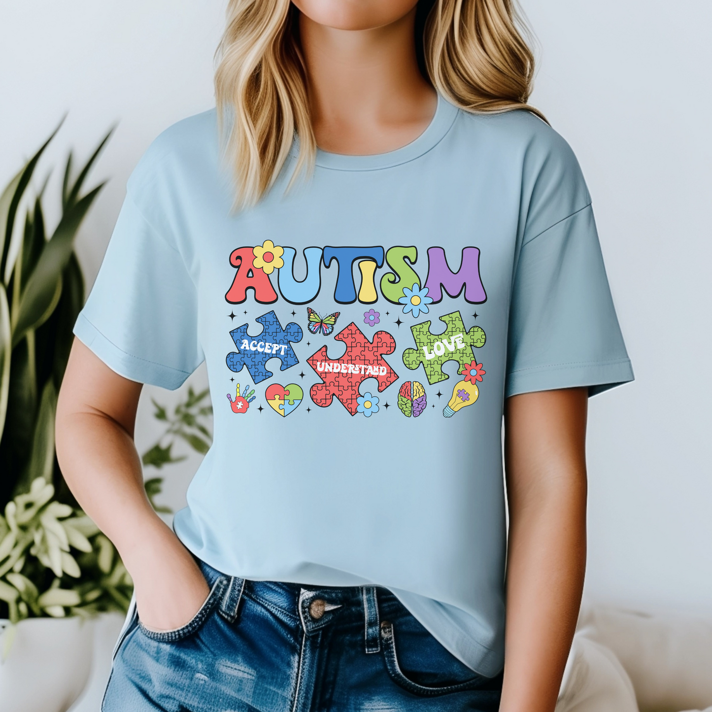 Autism T-shirt (Light Blue)