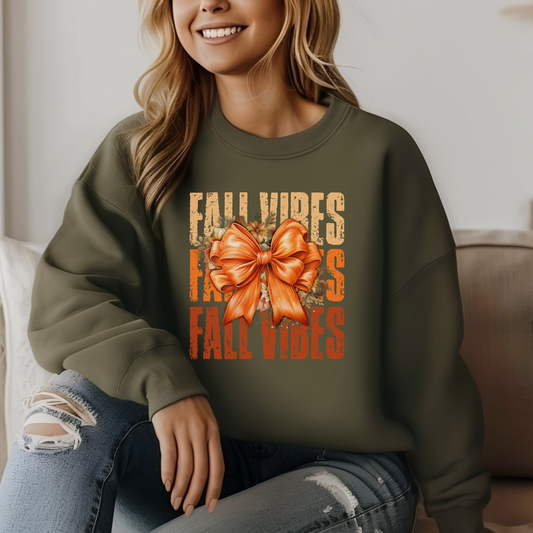 Fall Vibes Crewneck (Army Green)