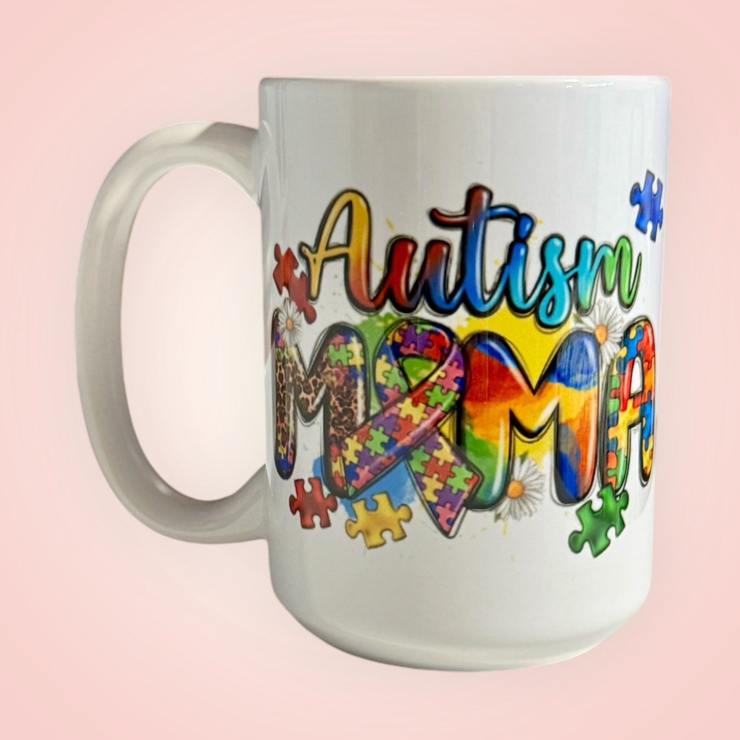 Autism Mama 15oz Ceramic Coffee Mug