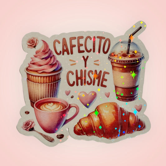 Vinyl Sticker (Cafecito y Chisme)