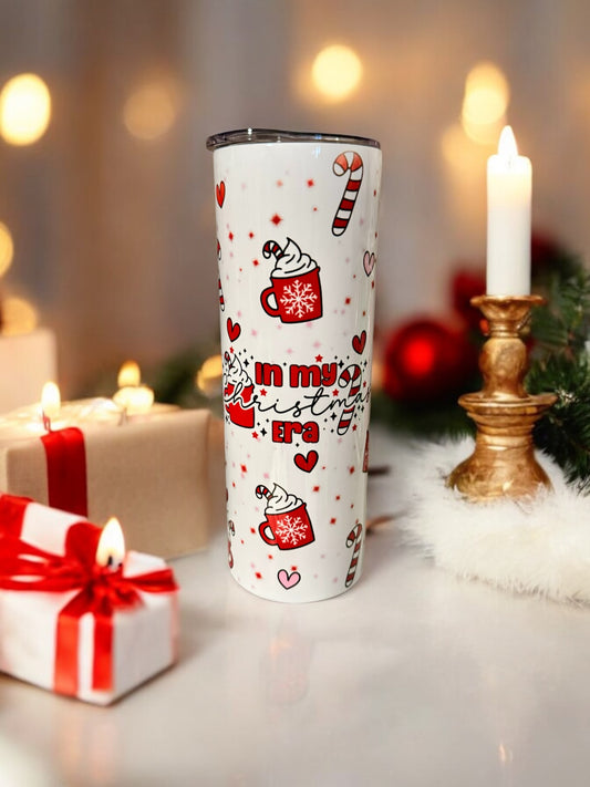 20oz Stainless Steel Tumbler (ON MY CHRISTMAS ERA)