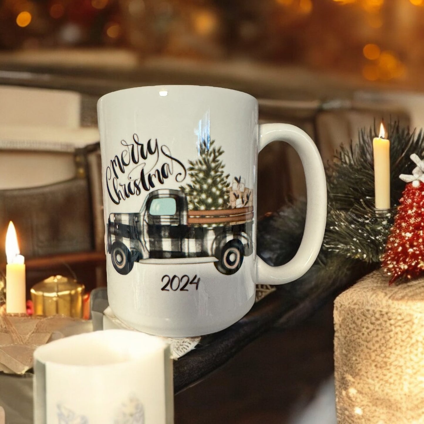 15oz Ceramic Coffee Mug (Merry Christmas 2024)