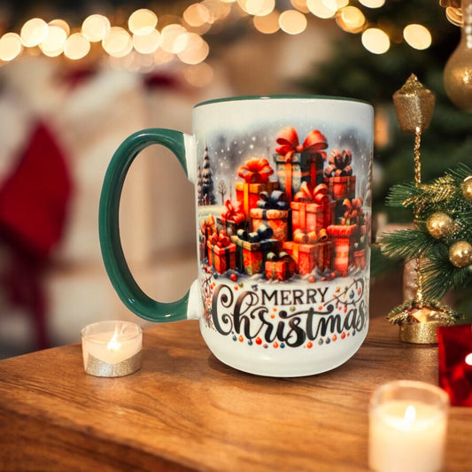 15oz Ceramic Coffee Mug (Merry Christmas)