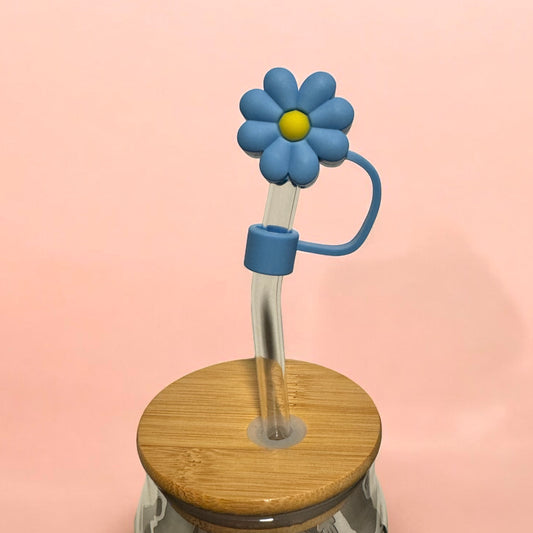 Blue Daisy Straw Topper